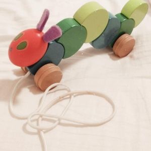 The hungry caterpillar pull toy